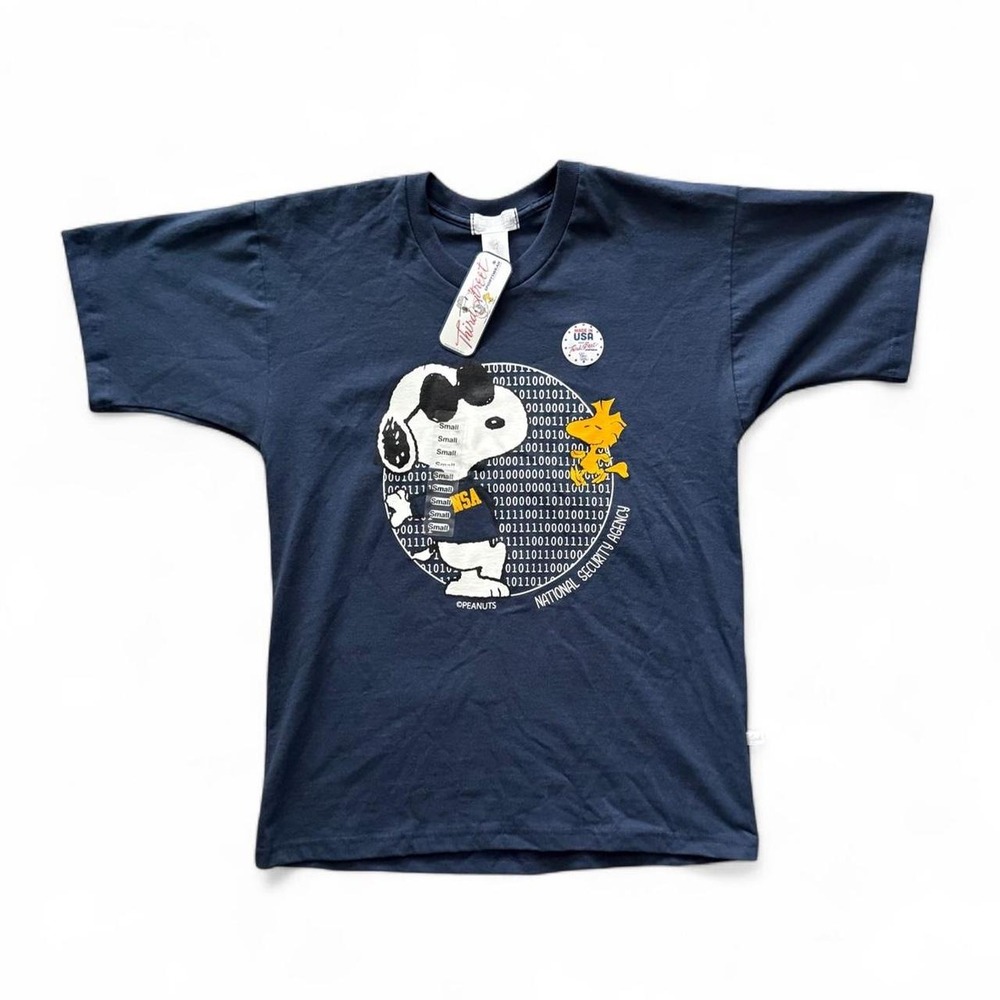 Vintage Snoopy National Security Agency Tee Men's S NWT